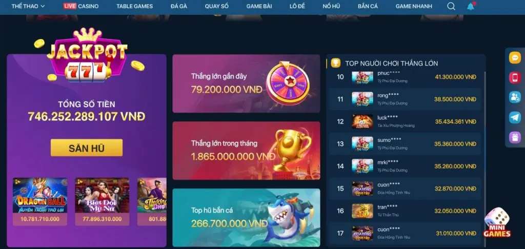 Trải nghiệm game casino mới tại 44win55